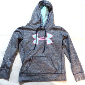 Under Armour Blue Pink Loose Long Sleeve Sweatshirt Hoodie